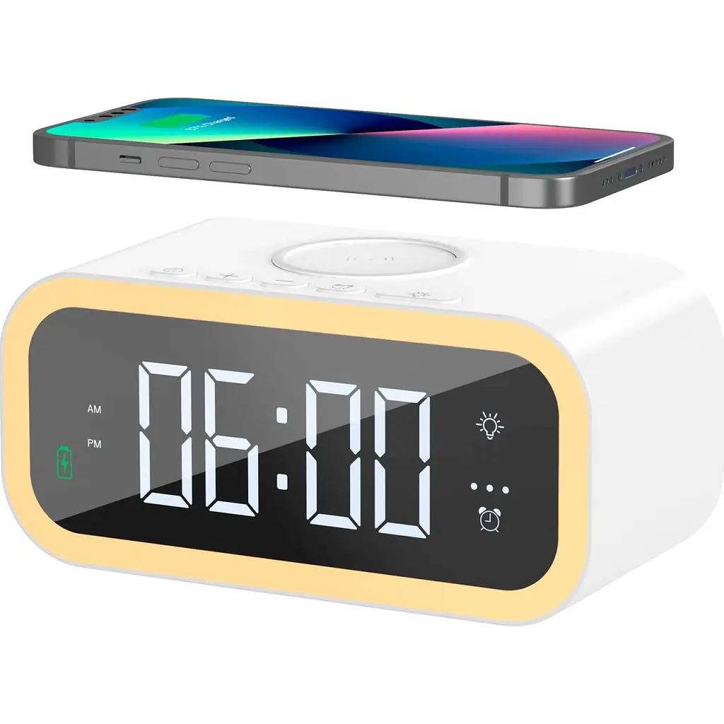 Бездротовий зарядний пристрій WiWU Wi-W015 2in1 Time Wireless Charger [97688] - фото 3