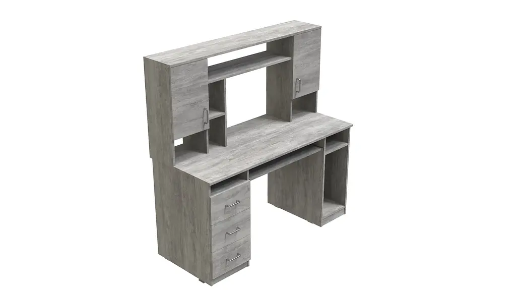 Комп'ютерний стіл Анжело Ferrum-decor 1400x1422x600 ДСП Бетон 16 мм (FRD-104709) - фото 3