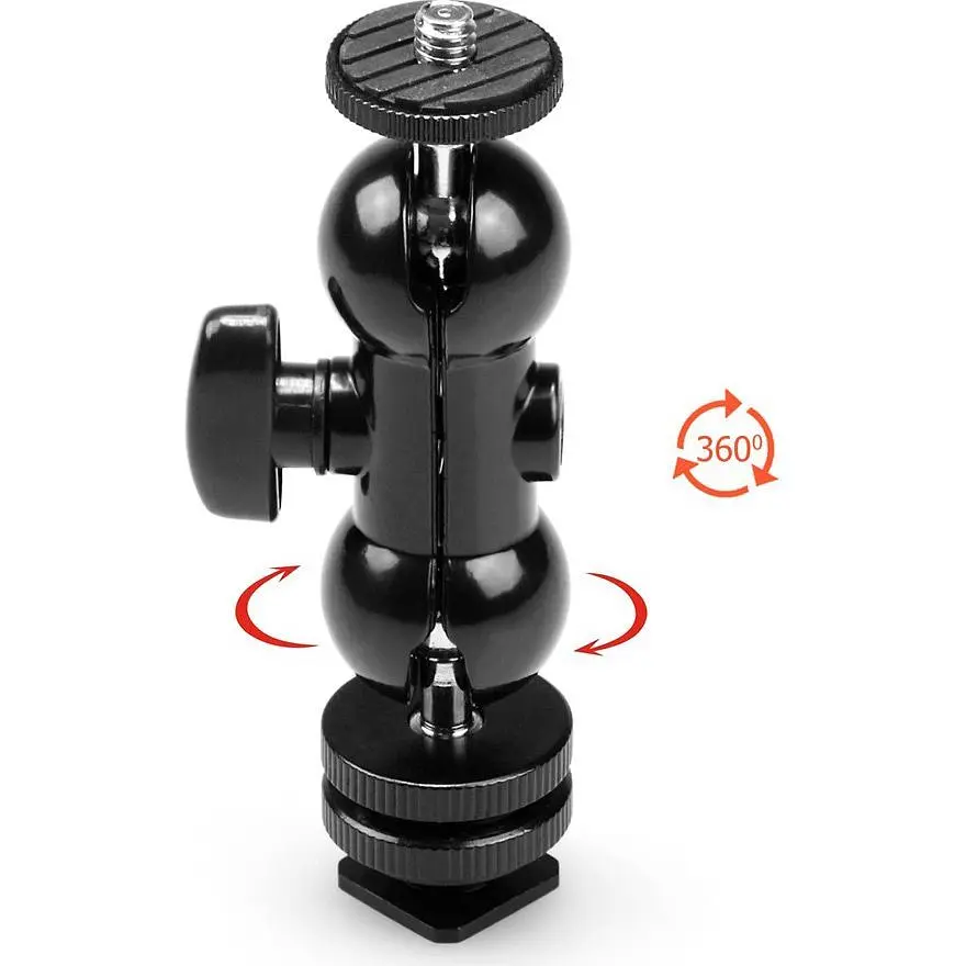 Шарнірний кронштейн SmallRig Double Ball Heads with Cold Shoe and Thumb Screw (1135) [95493] - фото 6