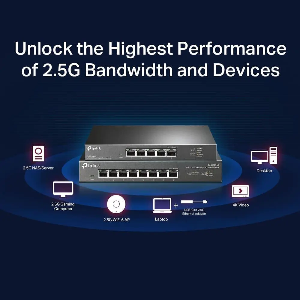Комутатор TP-Link TL-SG105-M2 (TL-SG105-M2) - фото 6
