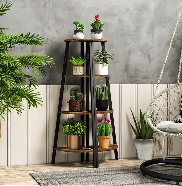 Етажерка Costway Leo кутова в стилі Loft - фото 4