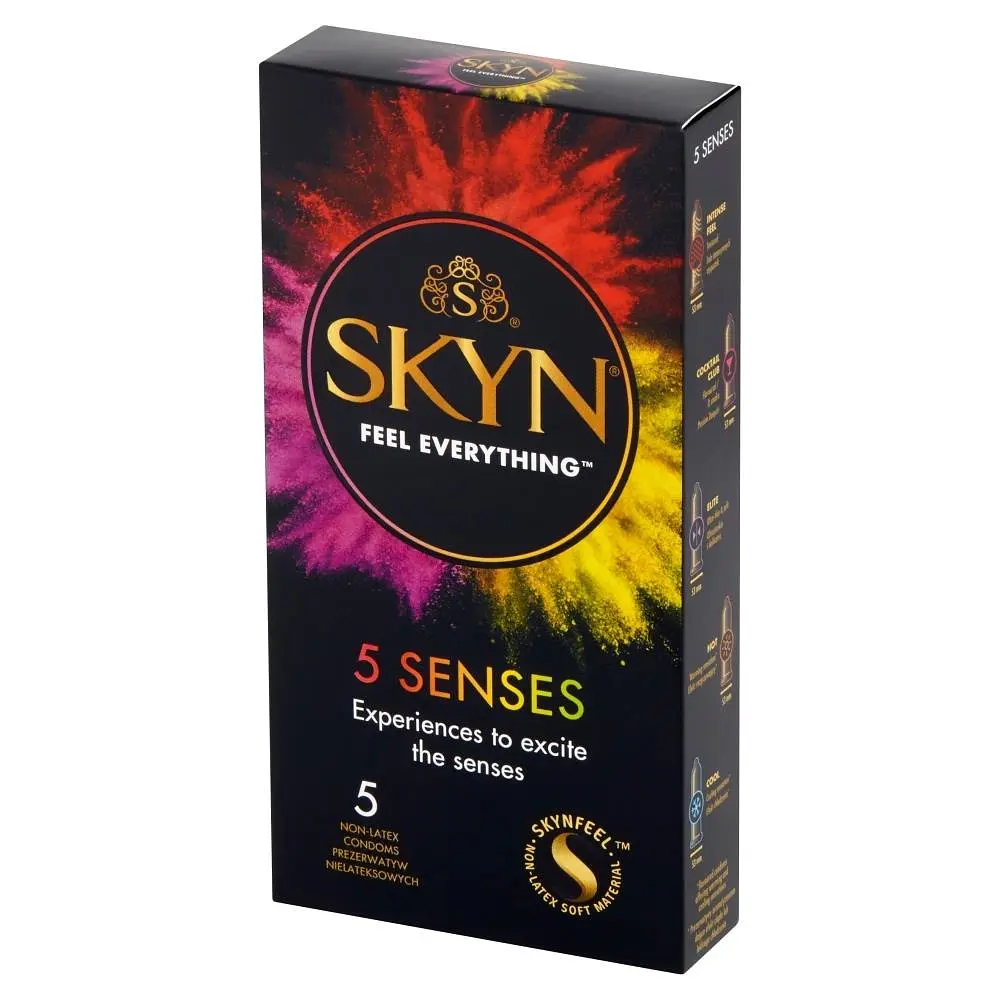 Набір презервативів Unimil Skyn 5 Senses безлатексних 5 шт. - фото 2