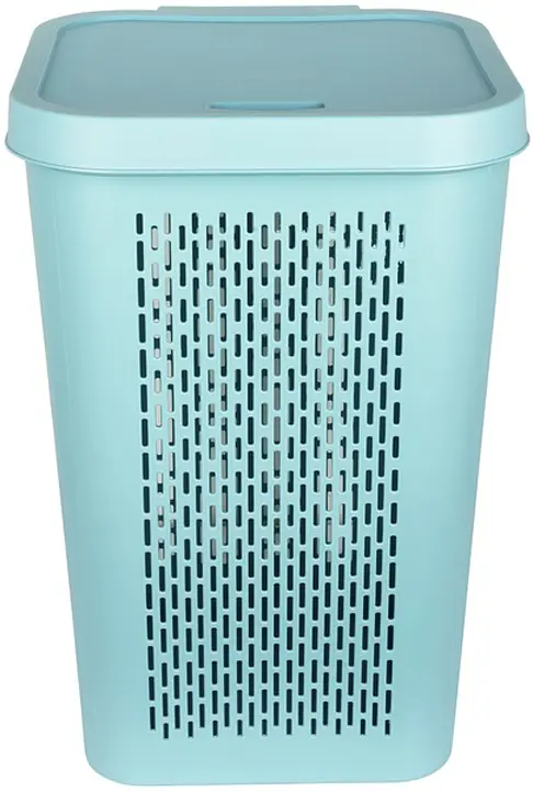 Кошик для білизни Qutu Q-Basket, з кришкою, 66 л, зелений (Q-BASKET с/к GREEN 66л) - фото 2