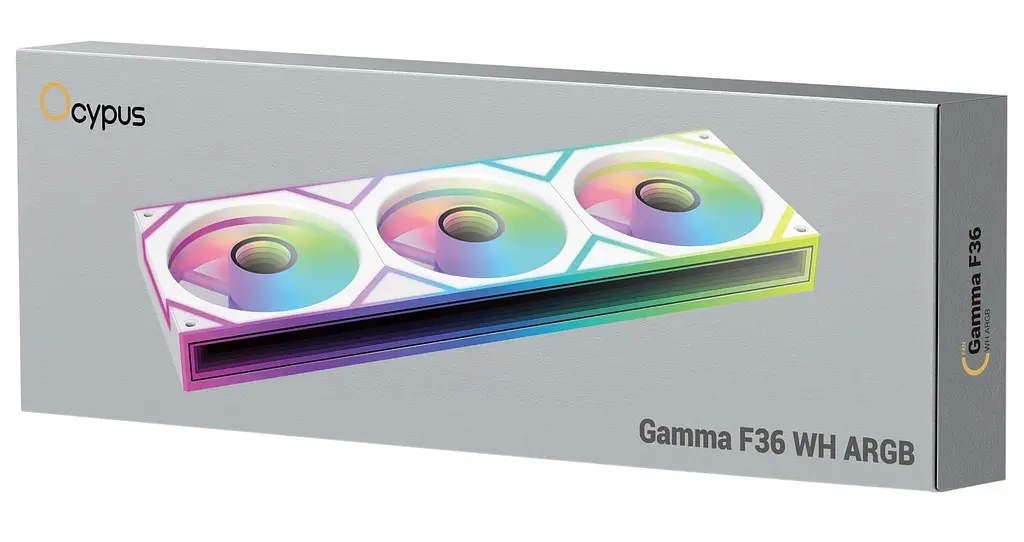 Вентилятор Ocypus Gamma F36 ARGB 360мм Reverse Blade White (GAMMA-F36-WH3AM00X-GL) - фото 8