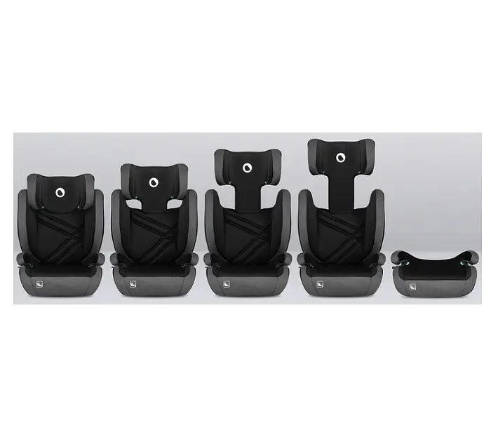 Автокрісло Lionelo Hugo I-Size Black Grey, 15-36 кг, сіре (LO-HUGO I-SIZE BLACK GREY) - фото 7