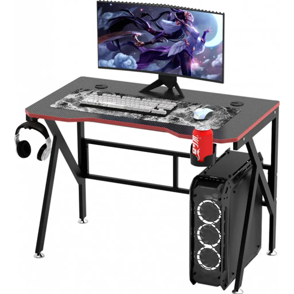 Комп'ютерний ігровий стіл GT Racer T-1218 Black [123403] - фото 3