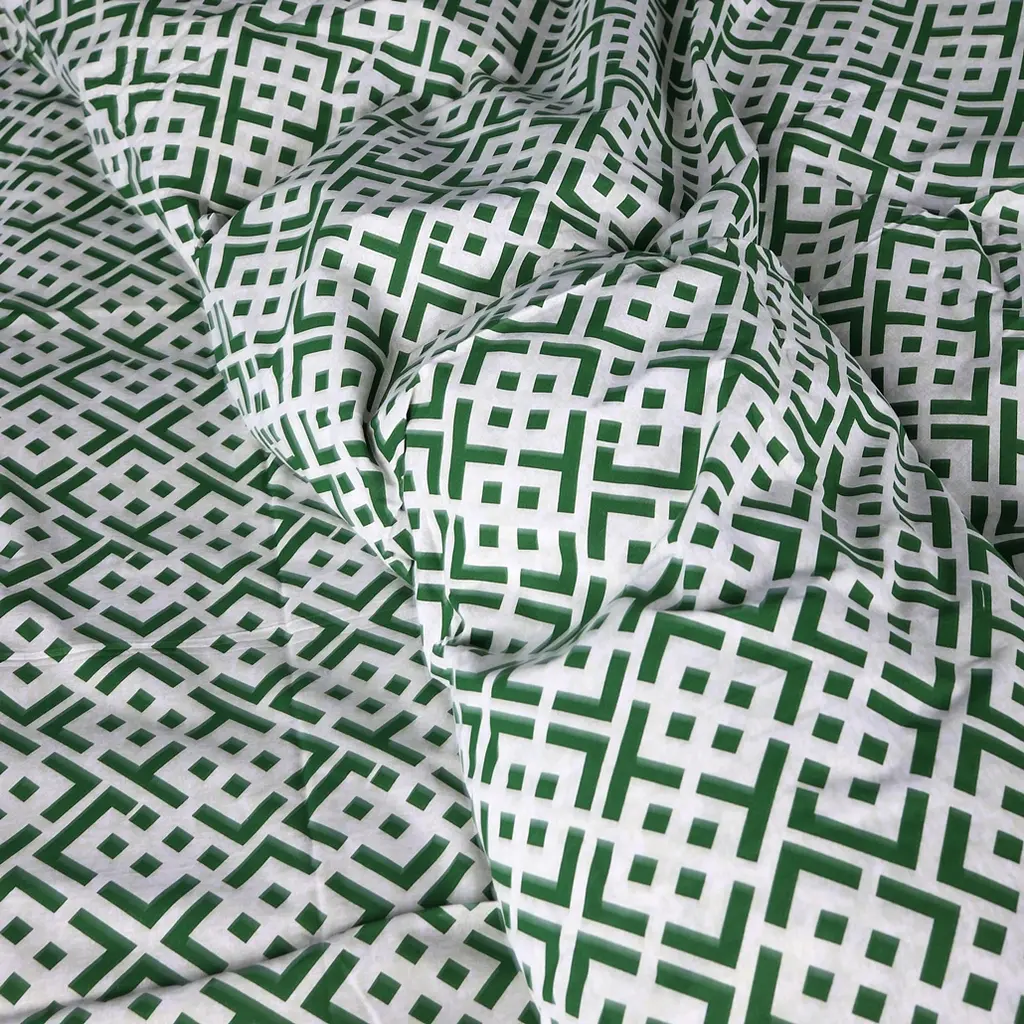Простыня MirSon Abstract Green бязь 150 x 220 см (2200013166146) - фото 2