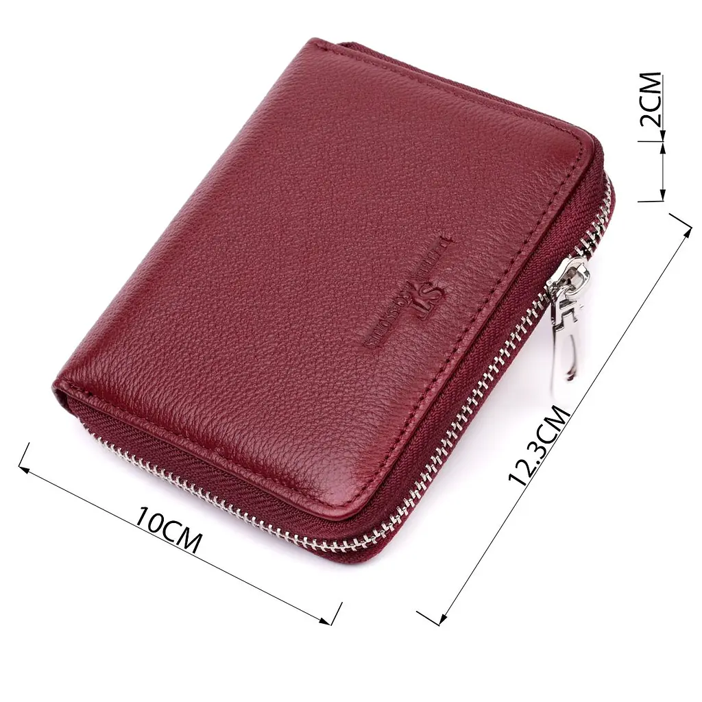 Практичний гаманець для жінок із натуральної шкіри ST Leather 22450 бордовий - фото 3