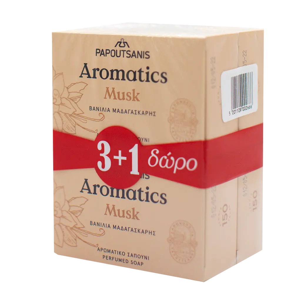 Тверде мило Aromatics Білий Мускус, 400 г (4 шт. по 100 г) (ABSMB400) - фото 2