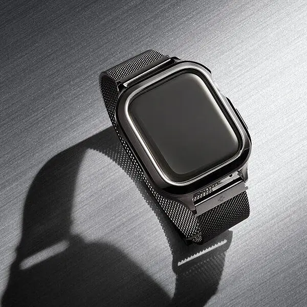 Чохол-ремінець Spigen Metal Fit Pro для Apple Watch 44/45mm Graphite (ACS04585) - фото 19