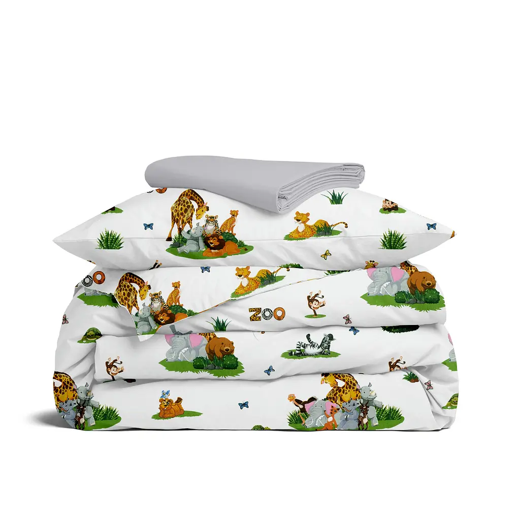 Дитяча постільна білизна в ліжечко ZOO ANIMALS CS9 COSAS (4822052254974)