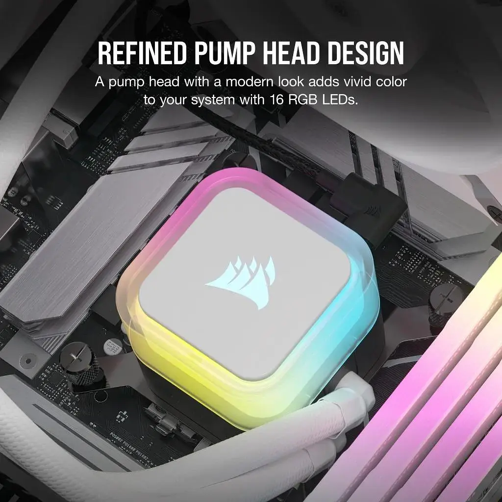 СВО Corsair iCUE H150i RGB Elite Liquid CPU Cooler White (CW-9060079-WW) Б/в - фото 10