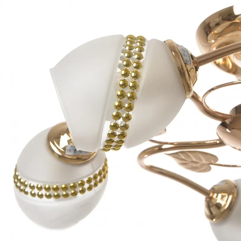 Люстра потолочная Brille классическая E27 60W G (LK-273C/5) - фото 5