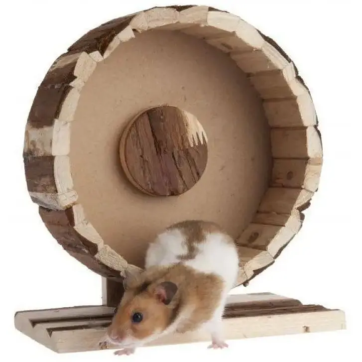 Колесо тренажерне для маленьких гризунів Trixie Natural Living, 23 см - фото 4