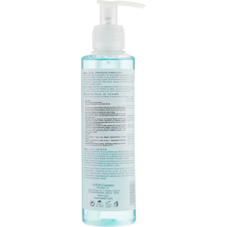 Гель для умывания Kueshi Purifiying Gel-Gel Limpiador Facial очищающий 200 мл - фото 2