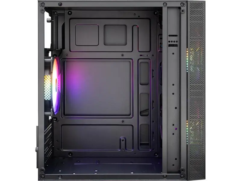 Корпус 1stPlayer X1-BK-3F1 Black (X1-BK-3F1-PS-600FK) - фото 9