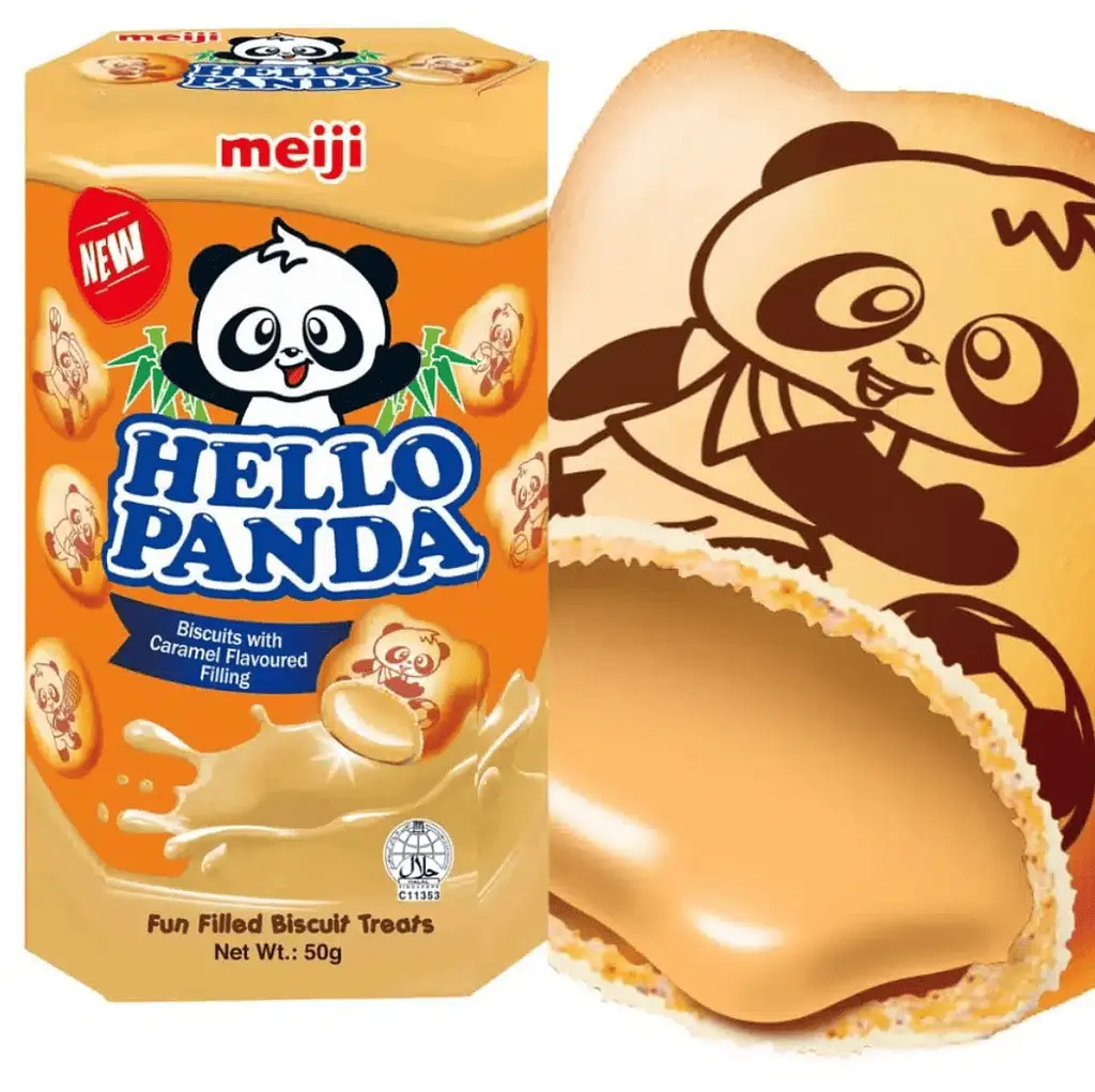 Печиво Meiji Hello Panda Biscuits Caramel 42г - фото 2
