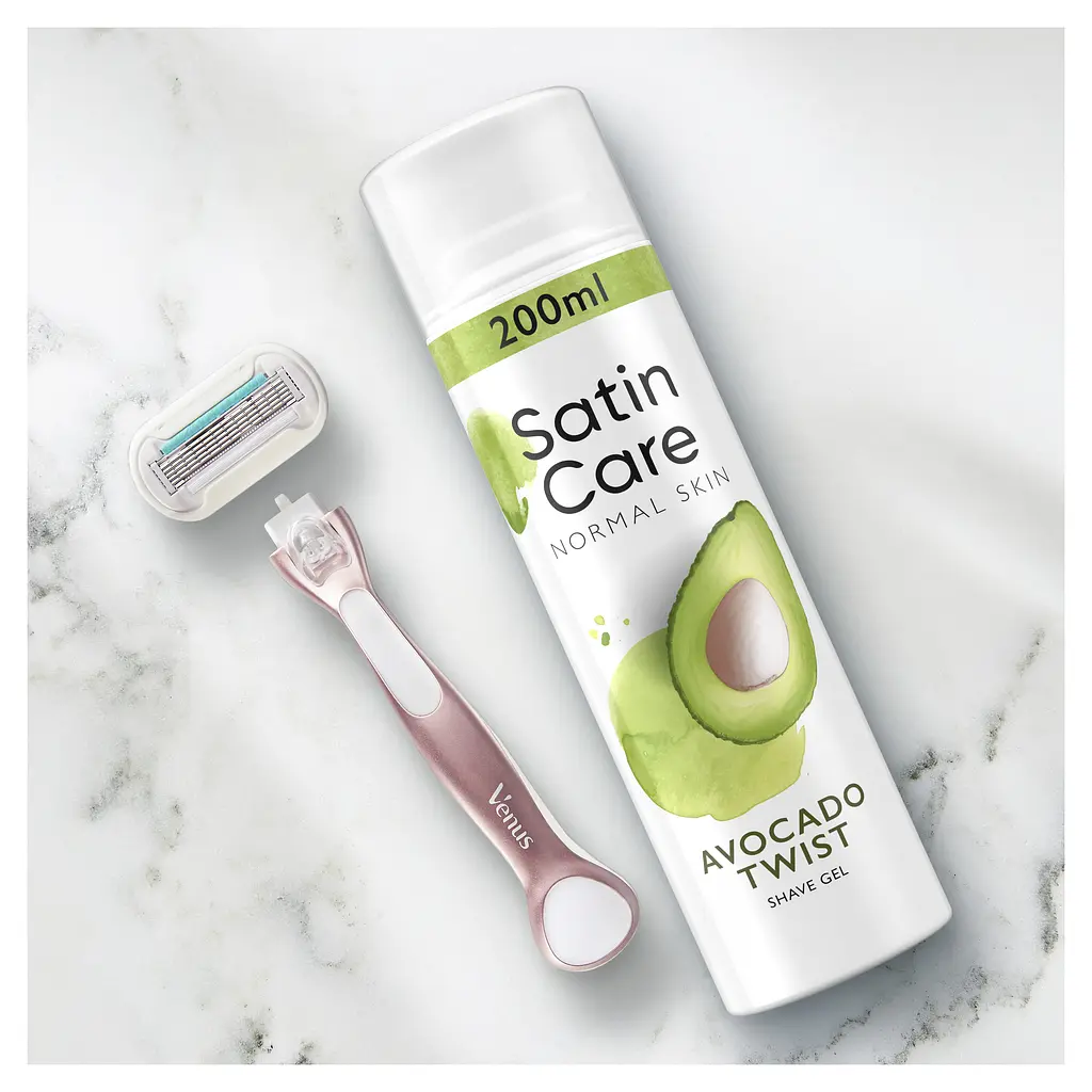 Гель для гоління для жінок Gillette Satin Care Avocado Twist 200 мл - фото 6