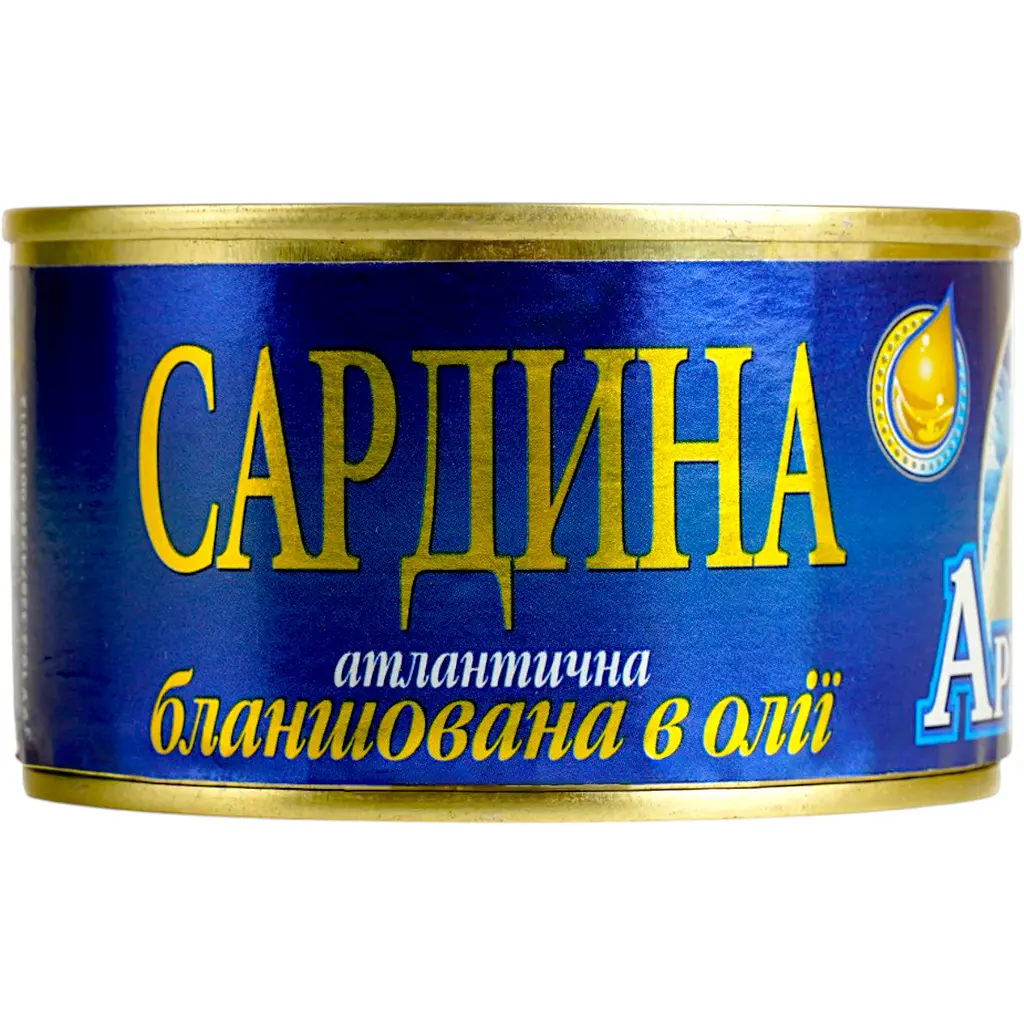 Уцінка. Сардина атлантична Арктика No5 бланшована в олії 240 г