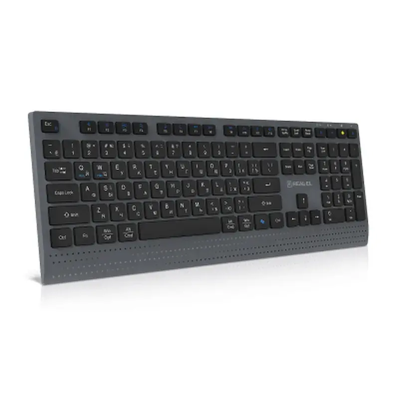 Клавіатура REAL-EL RK-715W Wireless/Bluetooth Black/Gray (EL123100051) - фото 3
