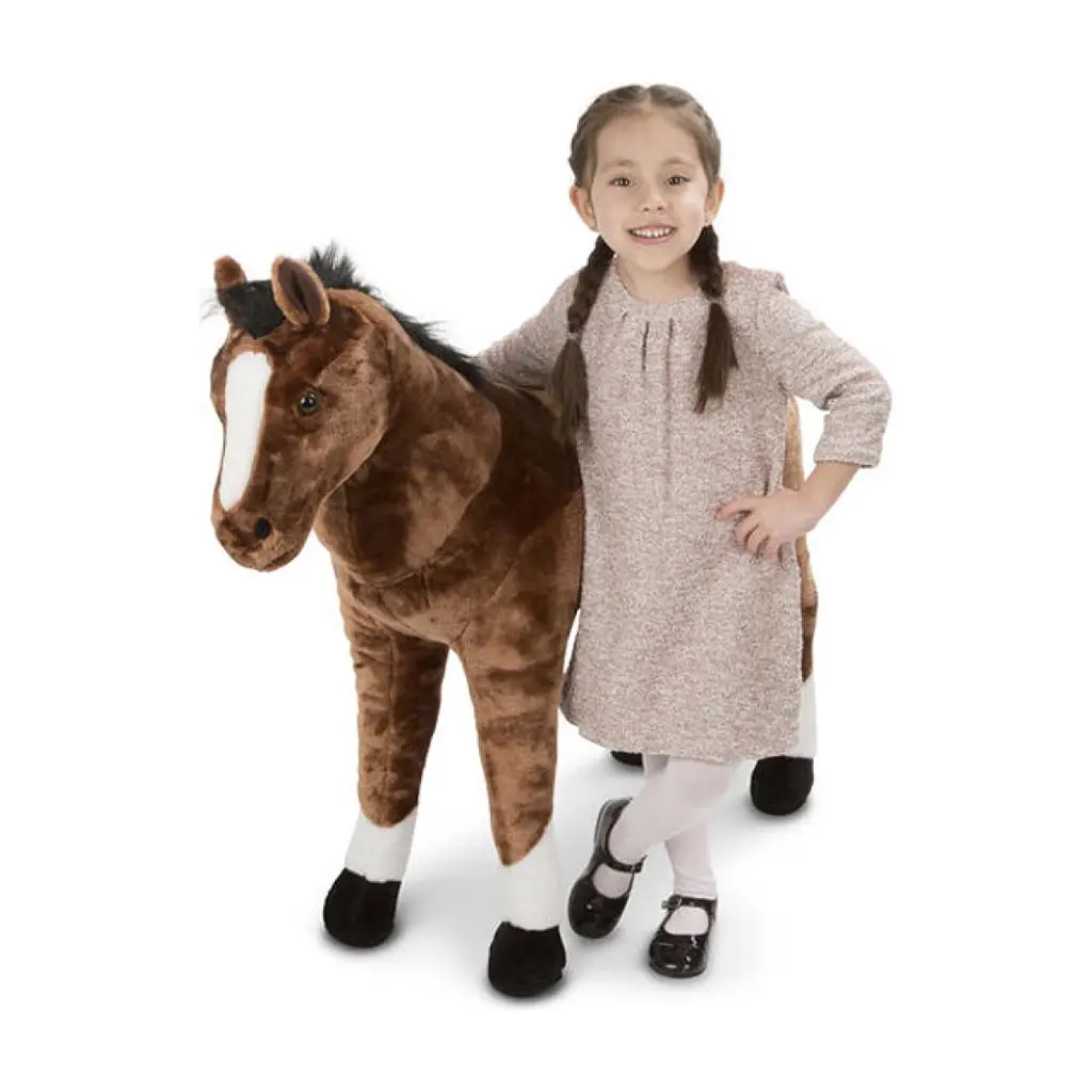 М'яка іграшка Melissa&Doug Гігантська плюшевий кінь, 100 см (MD12105) - фото 2