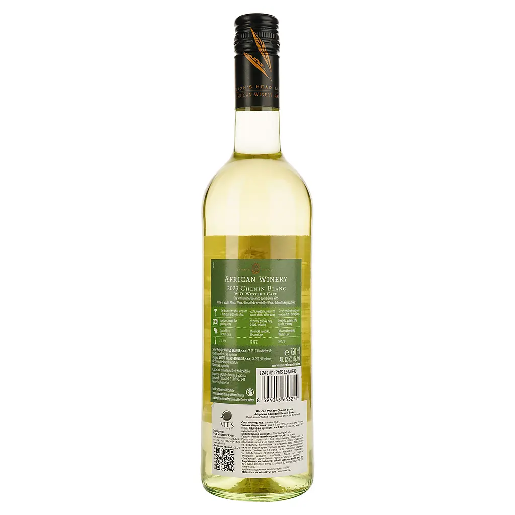 Вино African Winery Chenin Blanc 12% біле сухе 0.75 л - фото 2