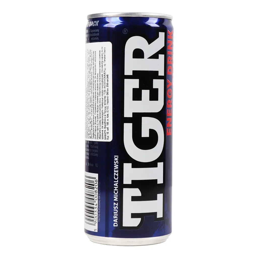 Напій енергетичний Tiger Classic безалкогольний газований 250 мл - фото 4