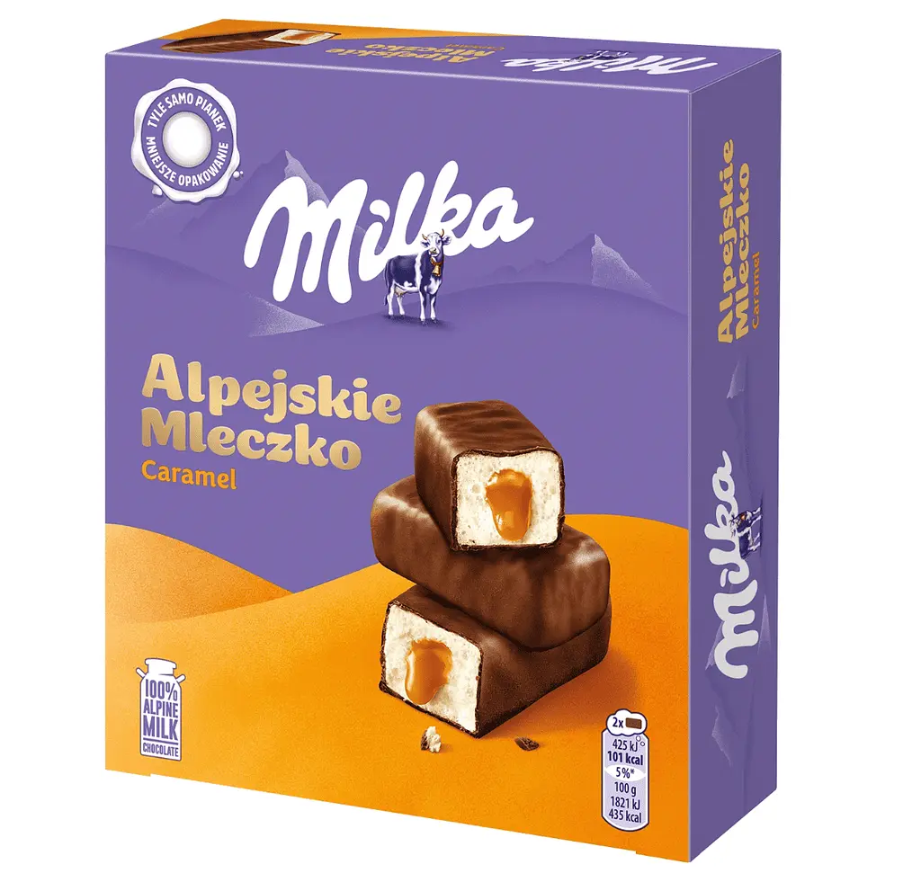Цукерки пташине молоко Milka Alpine Milk Caramel 330г - фото 3