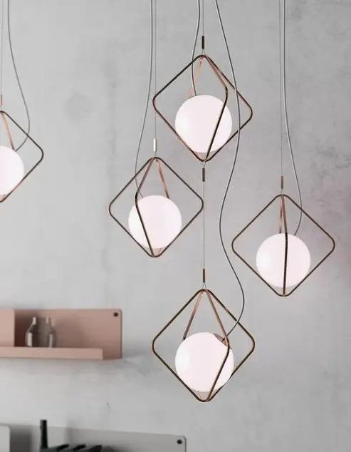 Люстра подвесная Brille для кухни E27 60W Red (BL-820S/1) - фото 11