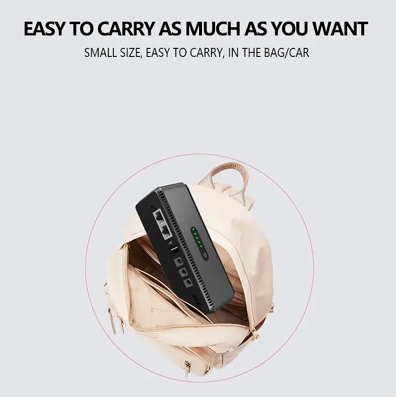 Источник бесперебойного питания Voltronic ONU, Yepo DC 5V/9V/12V, POE 15/24V, 10400 mAh - фото 5