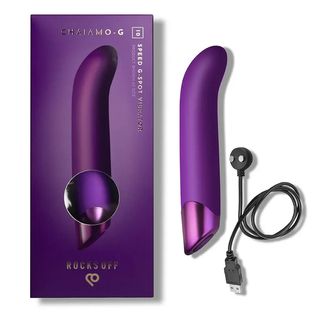 Вібратор для точки G Rocks Off Chaiamo G Purple, 10 режимів - фото 4