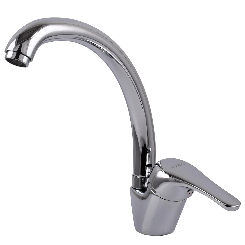 Змішувач кухонний Globus Lux Solly GLSO-0103S-WH латунний без шлангів - фото 5