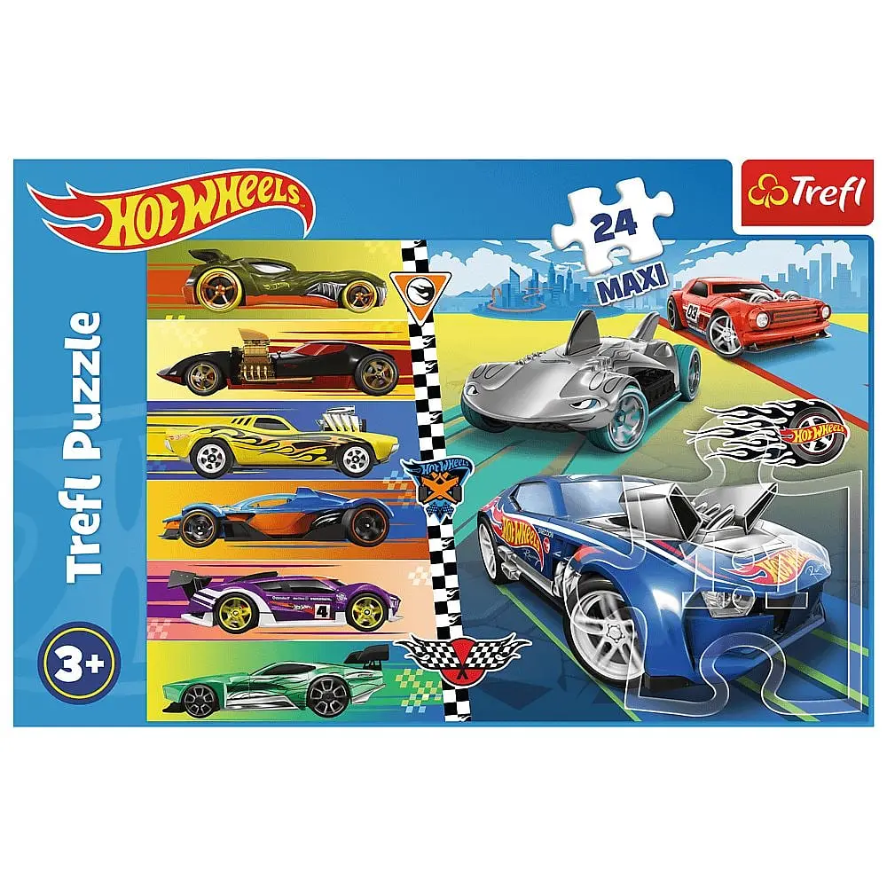 Пазли Trefl Швидкі перегони Hot Wheels Maxi 24 елементів - фото 3