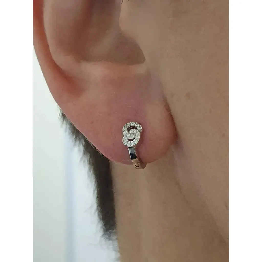 Срібна моносережка Vegas з фіанітами. 20100/1Р - фото 2