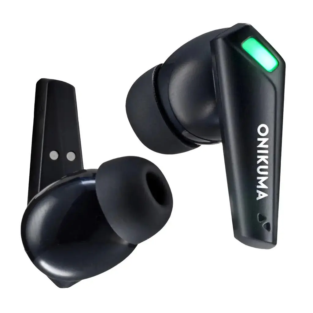 Геймерские Bluetooth наушники Onikuma T308 с зарядным кейсом Игровая гарнитура Чёрный - фото 5