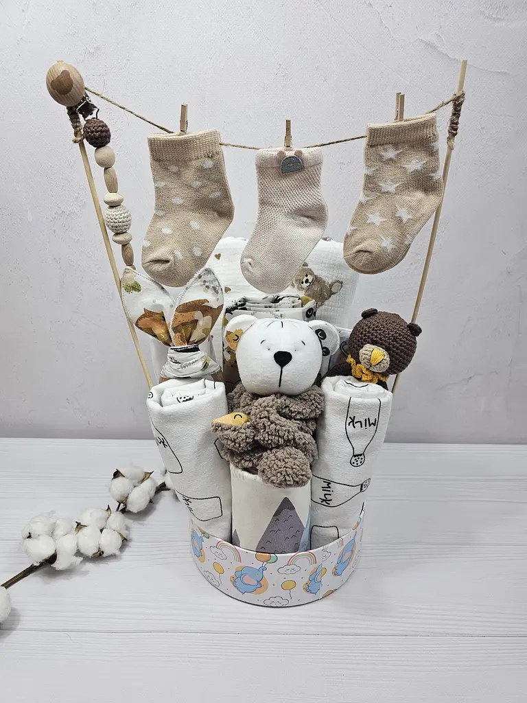 Букет з пелюшок для немовлят a.l.babybox Мамині обійми (BU 18311599)