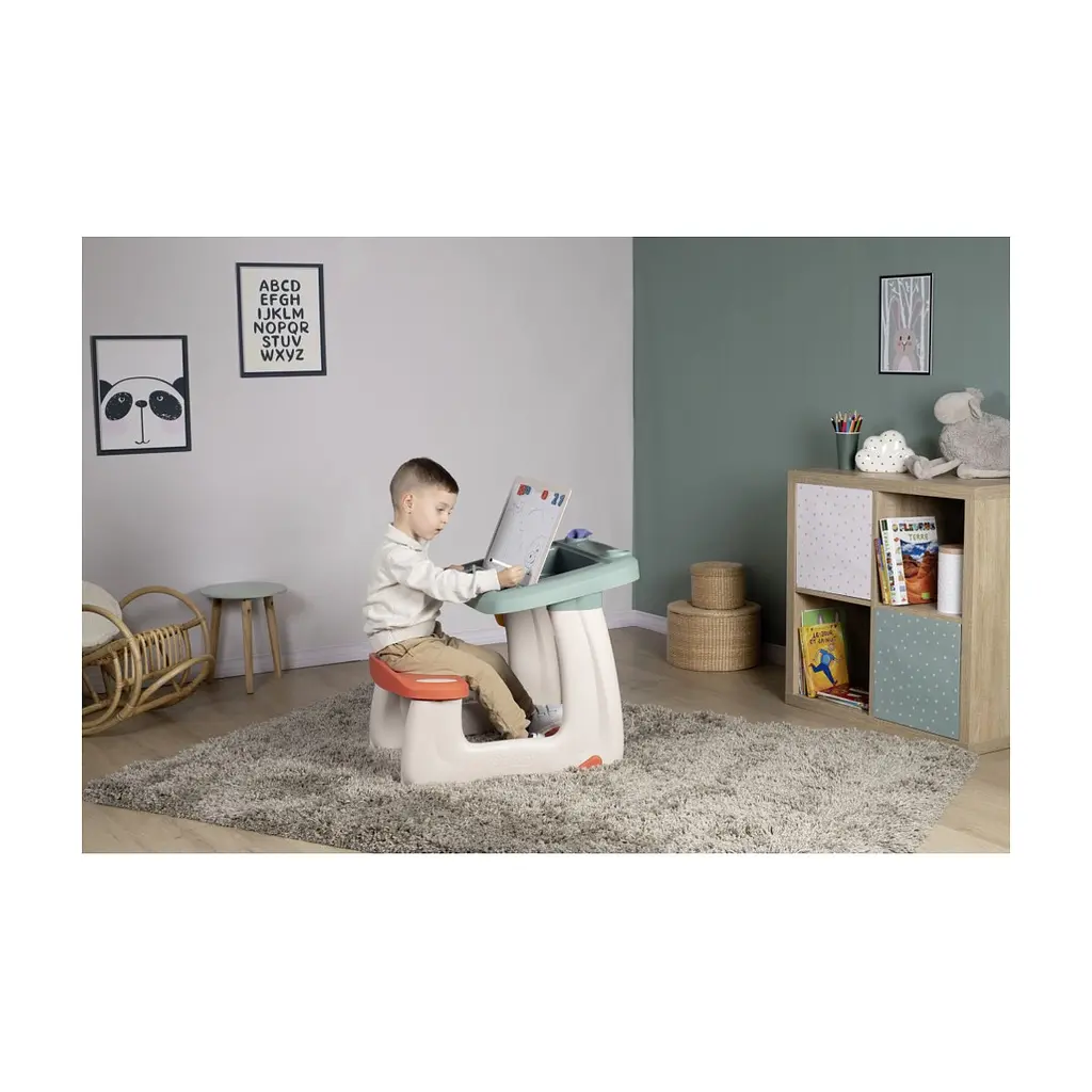 Набір для творчості Smoby Парта-дошка Школярик з аксесуарами 68х21х57,5 см (420107) - фото 2