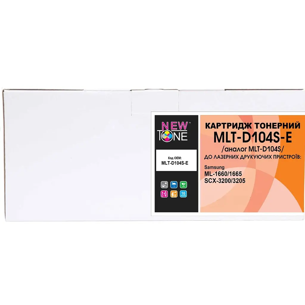Картридж тон. NEWTONE для Samsung ML-1660/1665/SCX-3200/3205 аналог MLT-D104S Black ( 1500 ст.) (MLT-D104S-E) - фото 2