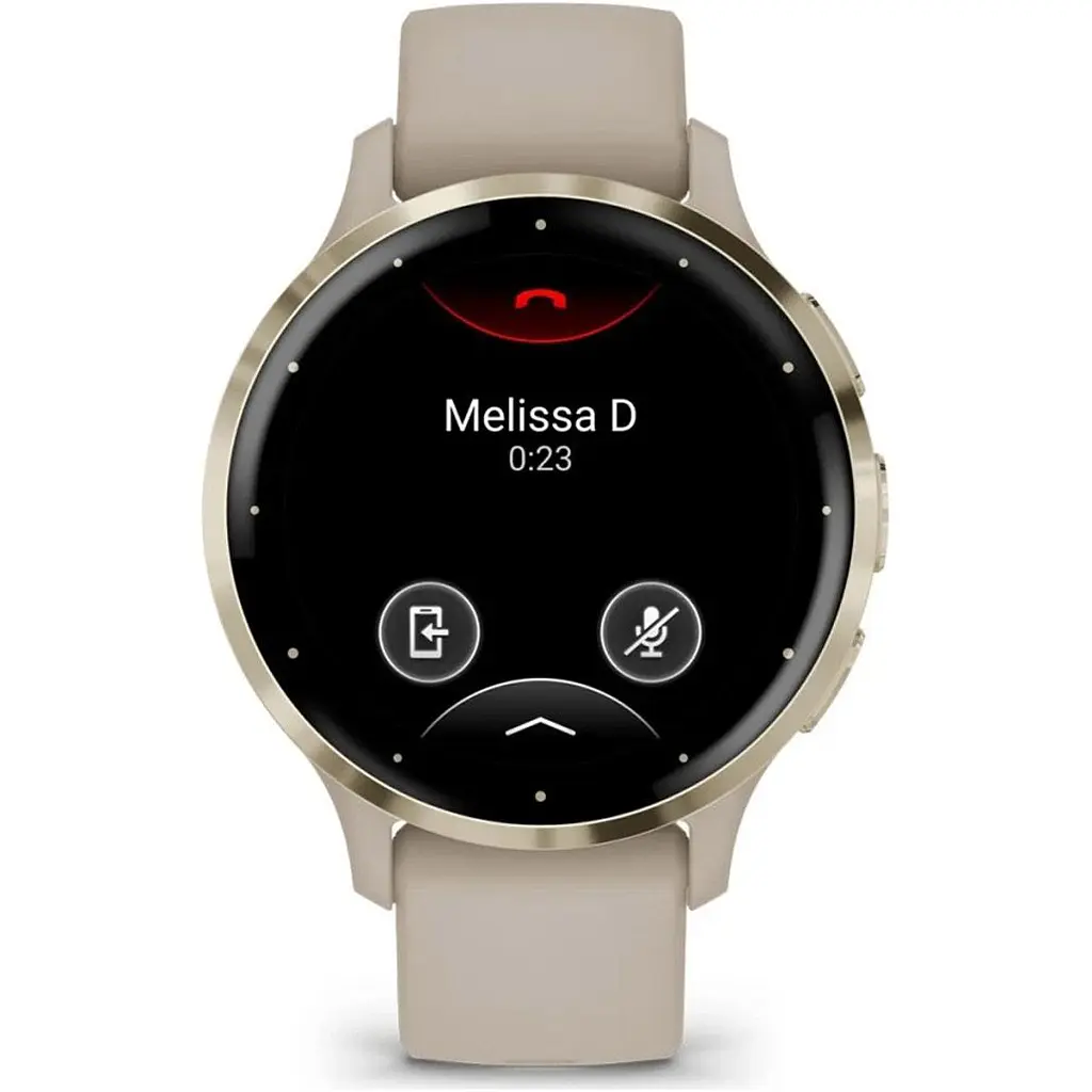 Смарт-годинник Garmin Venu 3S Soft Gold Stainless Steel Bezel with French Gray Case and Silicone Band (010-02785-02/52) [130196] - фото 3
