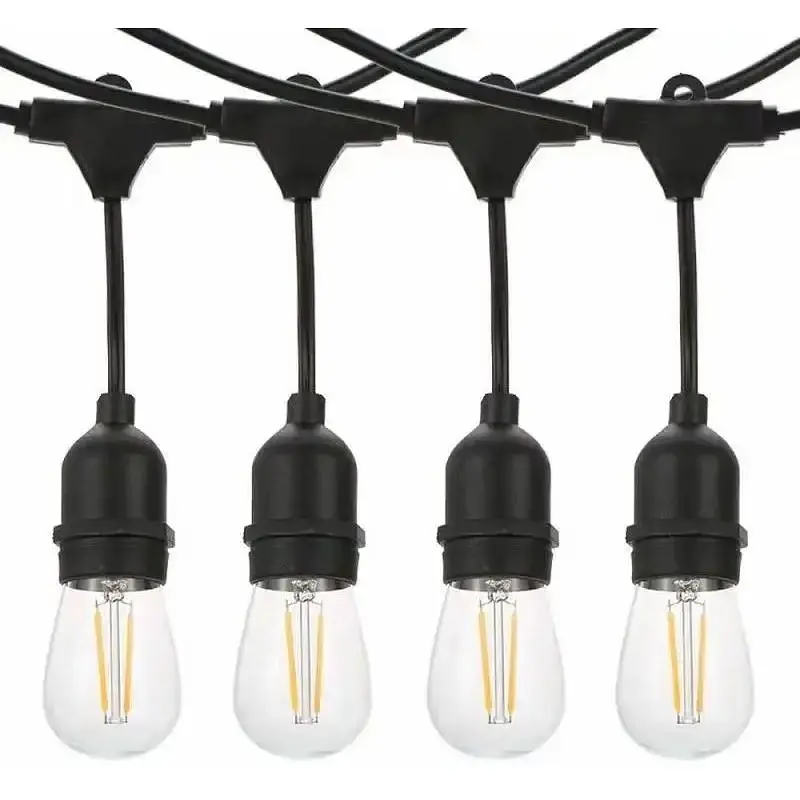 Гірлянда LED Light Edison вулична з ретро лампами 15 шт. 220V 10 метрів з перехідником - фото 2