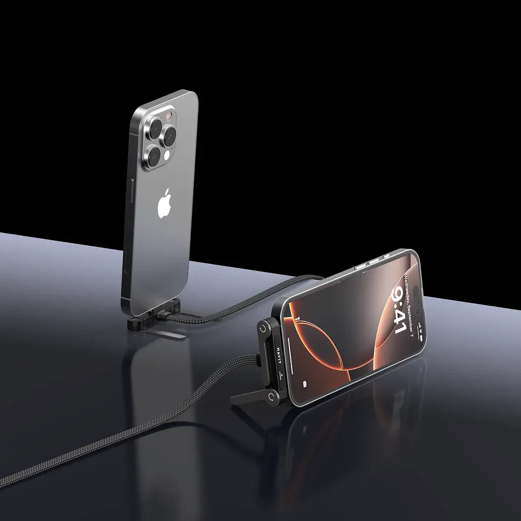 Кабель USB-C - Lightning Havit CB6386 PD30W 1.2 м з підставкою чорний (HV-CB6386) - фото 2