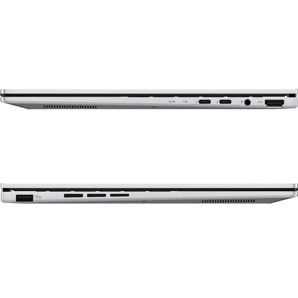 Ноутбук ASUS 14 Zenbook 14 UX3405CA 3K OLED/Intel U5-225H/16GB/1TB/Intel Arc/DOS/Foggy Silver (90NB14W2-M01V90) - фото 7