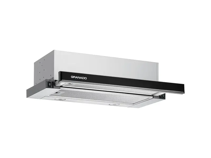 Витяжка телескопічна GRANADO Telde 603-700 Inox black glass - фото 2