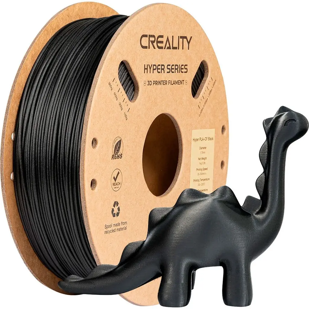 Філамент для 3D-принтерів Creality Hyper PLA-CF 1kg Black (3301060015) [169175] - фото 2