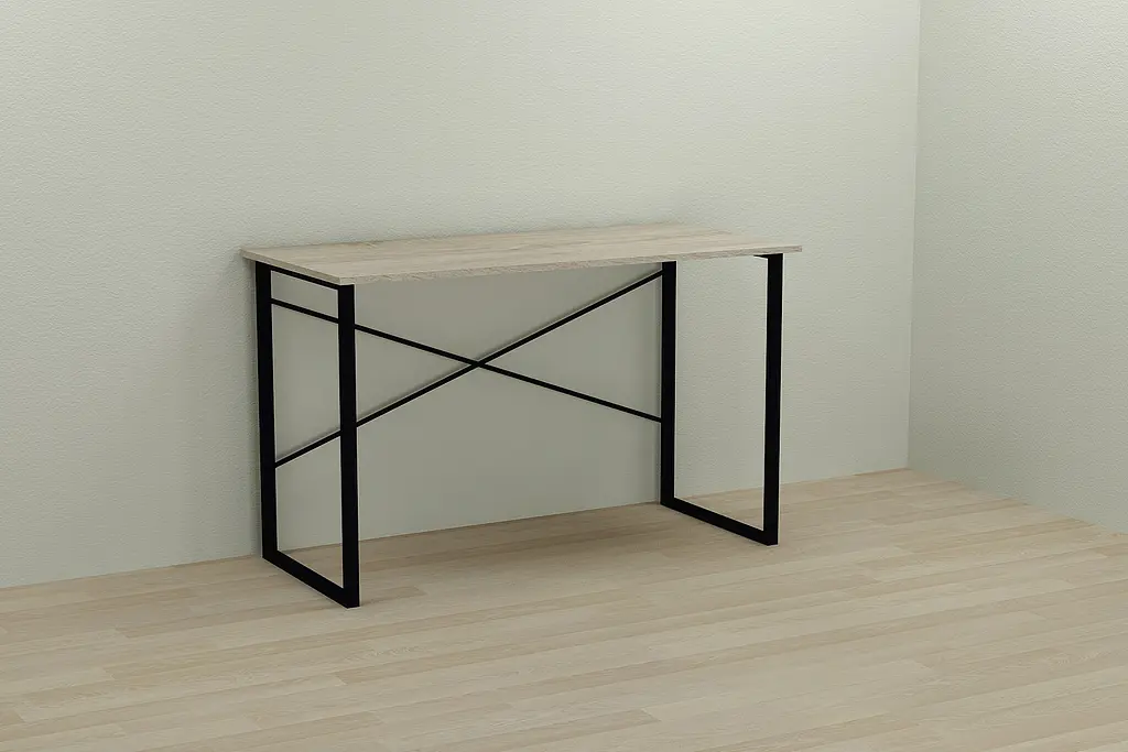 Компьютерный стол Ferrum-decor Дейв 75x120x70 черный ДСП Дуб Сонома 16мм (FRD-102004) - фото 3