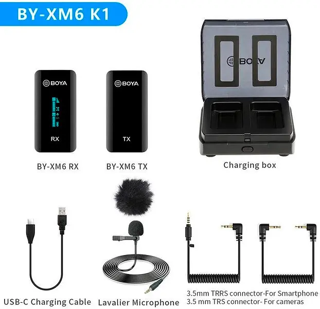 Микрофонная радиосистема Boya BY-XM6-K1 [86222] - фото 4