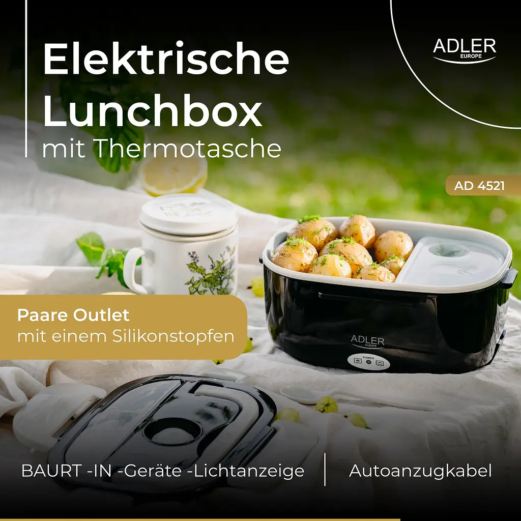 Ланч-бокс з підігрівом Adler AD 4521 1 л - фото 9