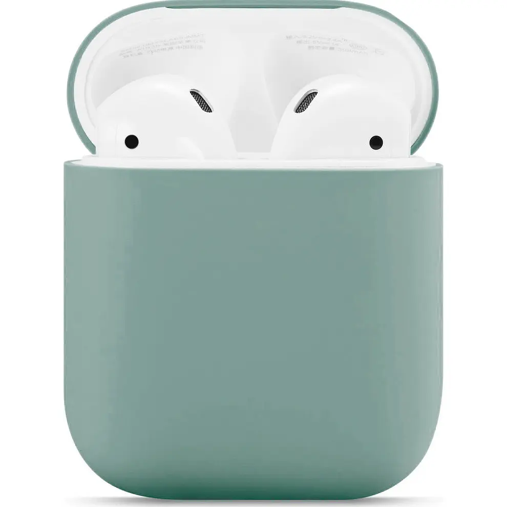 Чехол для наушников New Silicone Case для AirPods 2 Dark Night Green [52811] - фото 2