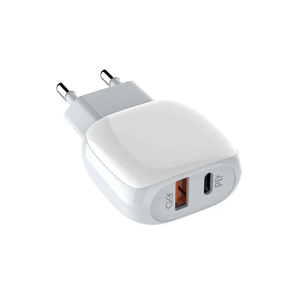 Комплект блока и кабеля LDNIO Type-C to Lightning Cable A2313C 1USB и 1Type-C белый - фото 3