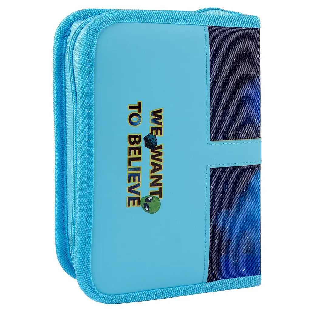 Шкільний пенал твердий одинарний з двома клапанами Yes UFO HP-04 - фото 2